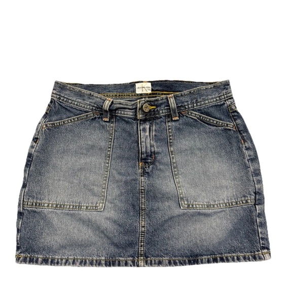 Calvin Klein Collection Blue Denim Mini Skirt 7 - Picture 1 of 7